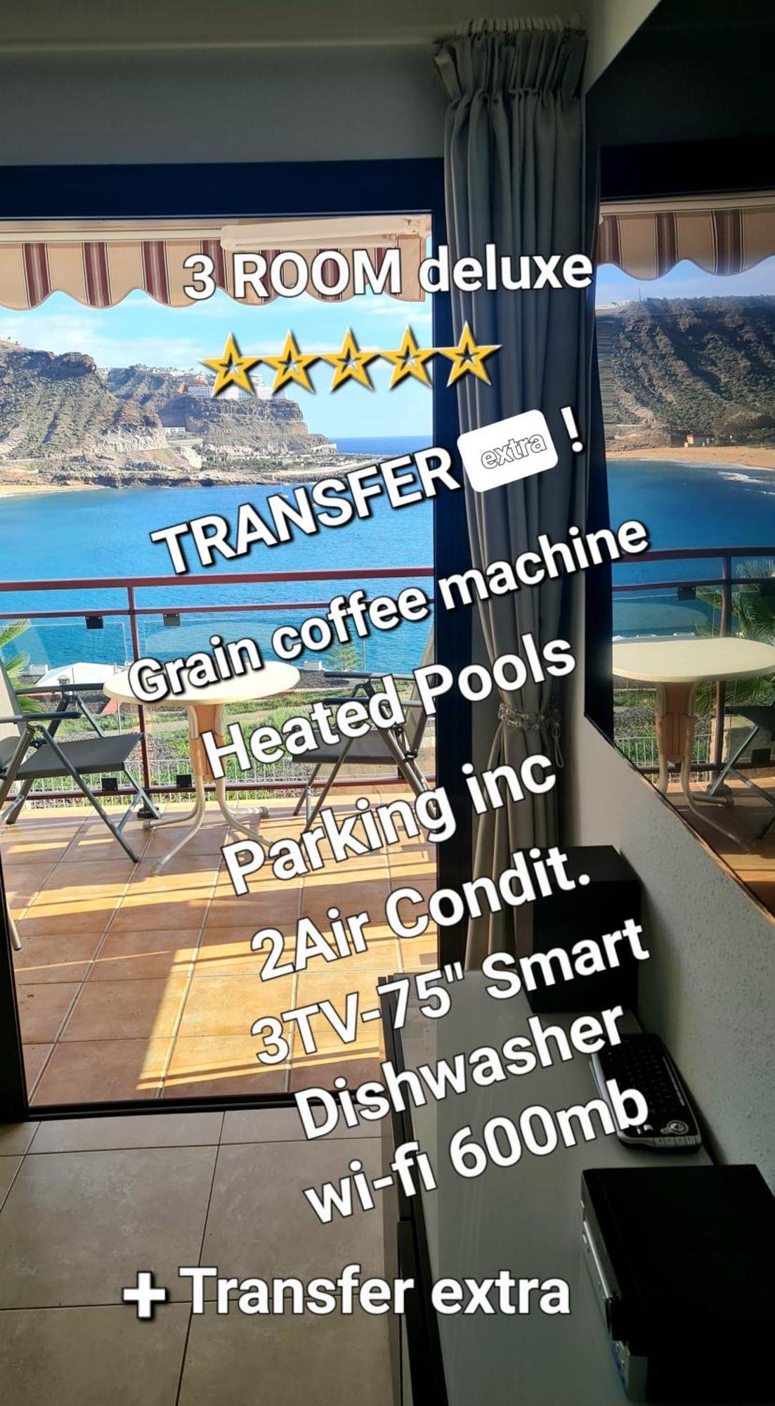 Deluxe 3 Rooms74M2,2Air Condit 2Tv Seaview On Amadores,2 Heatpools, Parking, 600 Mb,Dishwasher,2Lift,,3 Beaches Playa Del Cura  Εξωτερικό φωτογραφία
